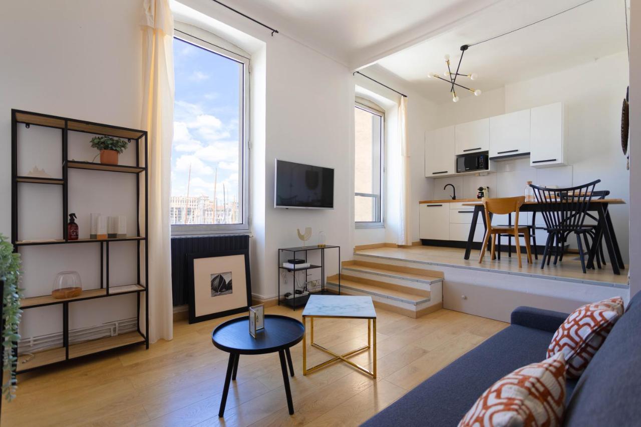 Le Rive Neuve Standing Vieux-Port - Appartement 1 Chambre 4 Pers Vue Mer Clim Марсель Экстерьер фото