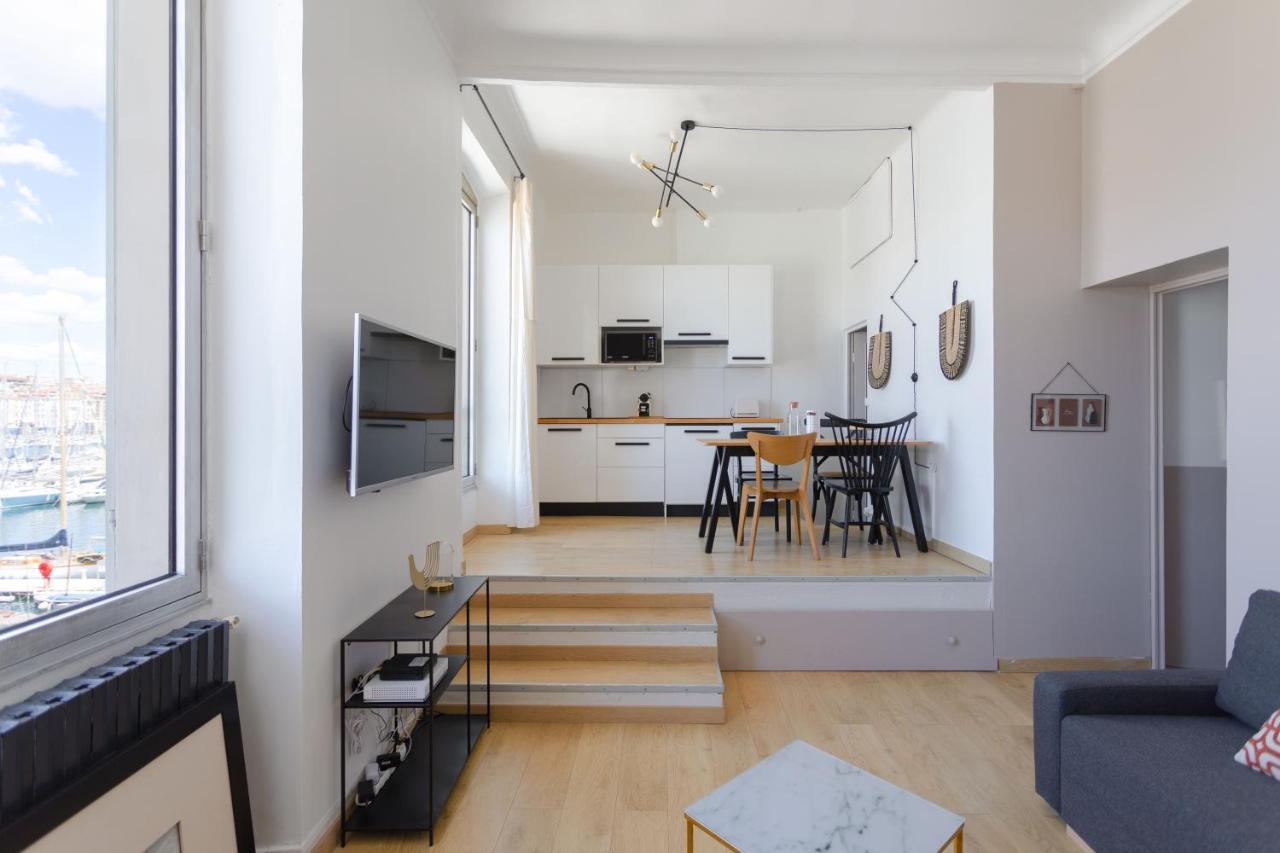 Le Rive Neuve Standing Vieux-Port - Appartement 1 Chambre 4 Pers Vue Mer Clim Марсель Экстерьер фото